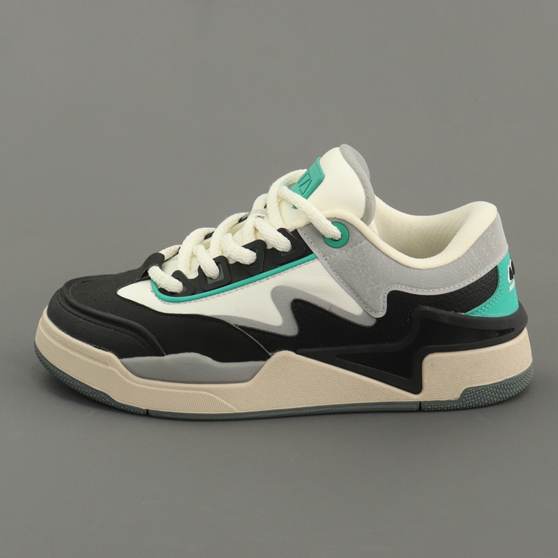 安踏男鞋骜杰S板鞋厚底透气防滑耐磨时尚低帮运动休闲鞋112448081