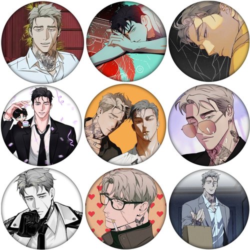 吧唧韩漫徽章吴泰俊成品申英余乔瑟夫wetsand湿沙二次元马口铁