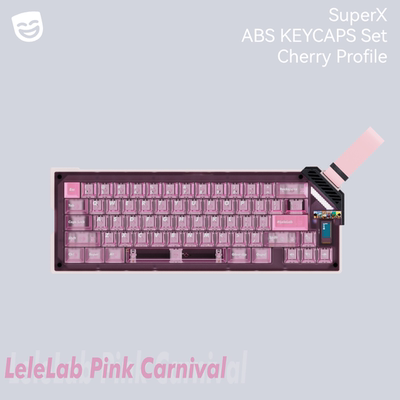 LeleLab三色粉透键帽套装