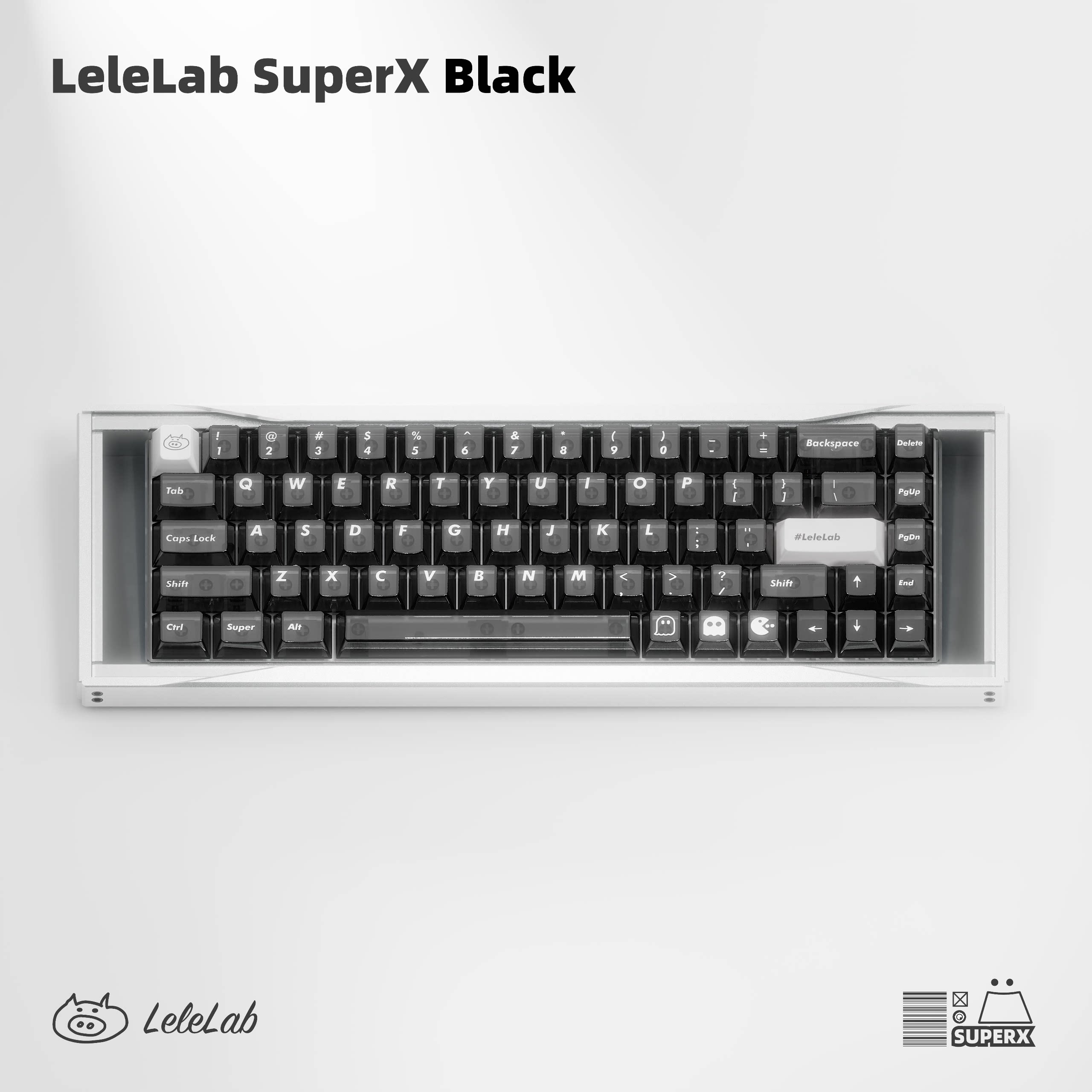 LeleLabSupSup亮黑高透键帽