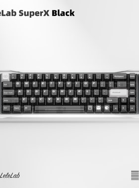 LeleLab SupSup Black 亮黑高透键帽套装电竞游戏外设舞厅小蜜蜂