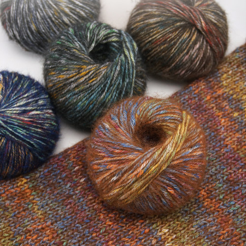 编格尔复古混纺渐变中粗毛线团