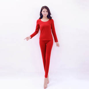 套装 线衣线裤 薄款 基础打底修身 圆领内穿衬衣衬裤 女士纯棉秋衣秋裤