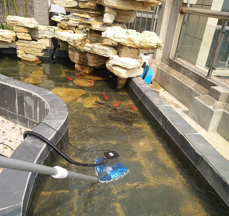 康卿吸污机锦鲤鱼池吸泥机大鱼池吸污泥泵泳水池底部清洁机吸尘器