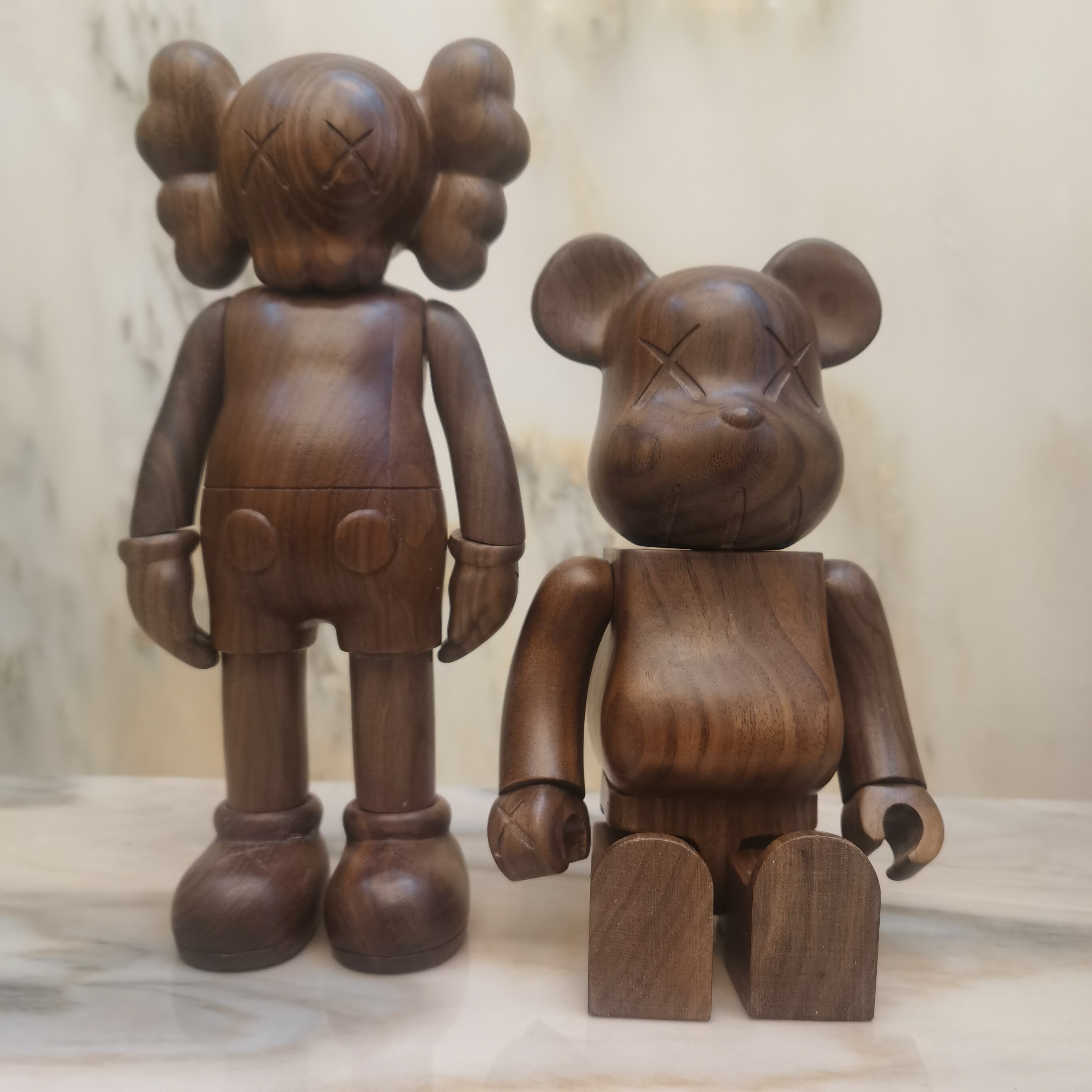 潮玩黑胡桃实木暴力熊Bearbrick布里克积木熊手办kaws公仔摆件|ruв категории плесень играть/Аниме/вокруг/cos/настольные игры, руки/яйцо/кукла/BJD/солдат, другие руки - от Buy2taobao.com для оказания профессиональной услуги покупки агента Taobao