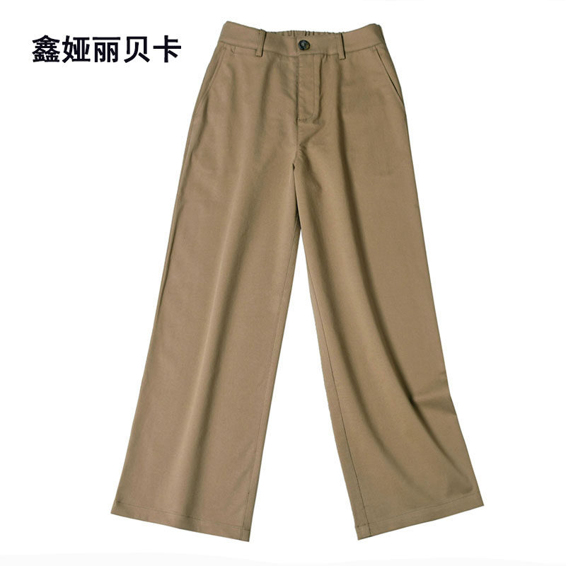 高腰鑫娅丽贝卡九分裤阔腿裤