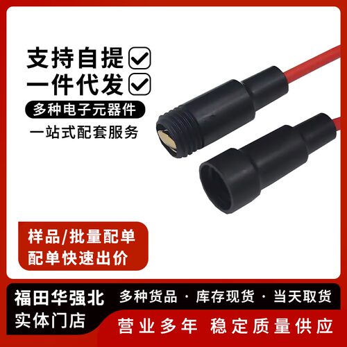 5x206x30mm保险丝管座带线
