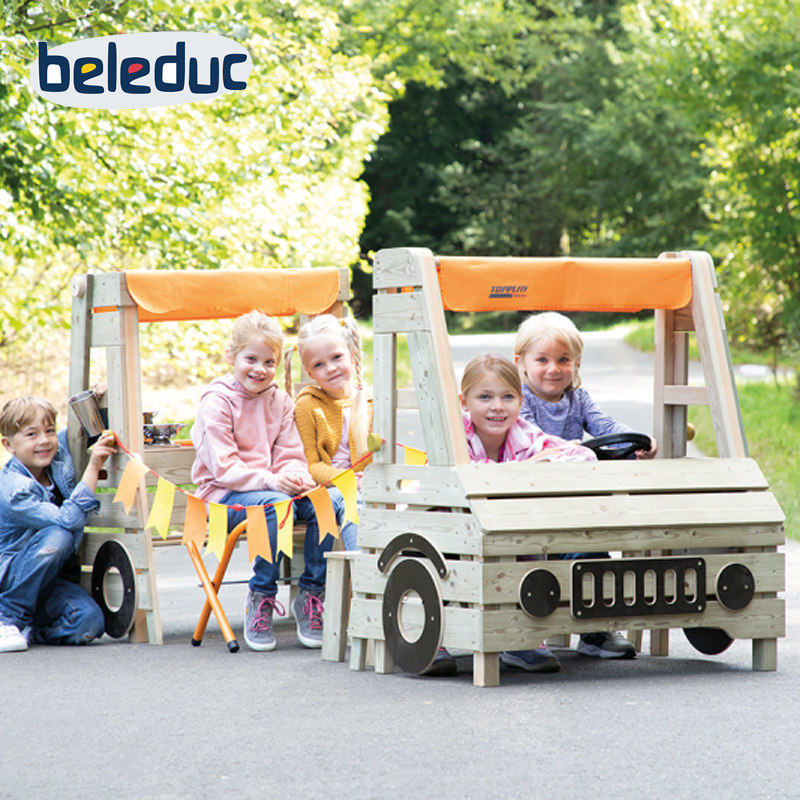 beleducTopPlay露营车大型玩具儿童角色扮演幼儿园驾驶户外小厨房