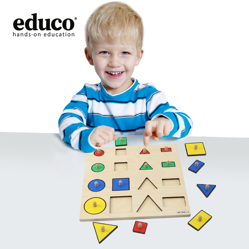 荷兰游戏认知形状早教拼图