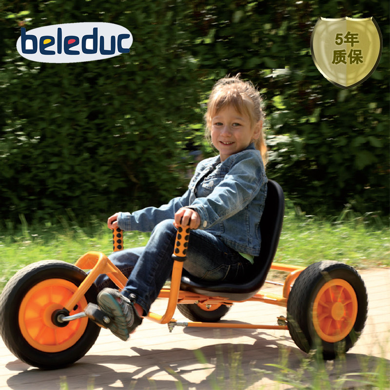 幼儿园户外玩具儿童感统训练踩踏三轮车 德国贝乐多tt手摇车5-8岁
