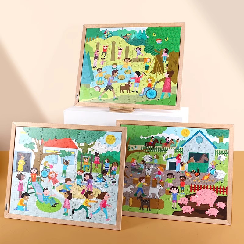 4款选一起搬家系列拼图木质