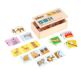 记忆游戏-动物48张 儿童排序认识动物特征分类学新词汇训练记忆力