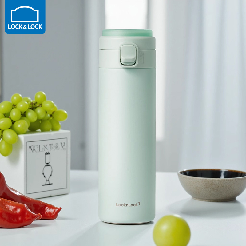 乐扣乐扣保温杯316不锈钢便携式车载水杯男女高颜值保温茶杯