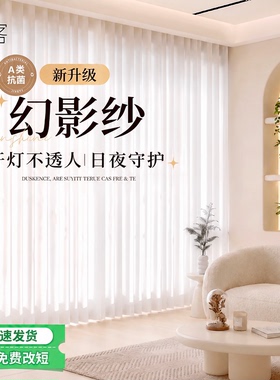 纱帘透光不透人窗帘白色窗纱阳台防晒隔热客厅隐私2026新款幻影纱