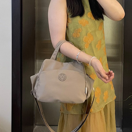 捷朗仕新款手提包女轻便高级感尼龙单肩斜挎包百搭洋气通勤休闲包