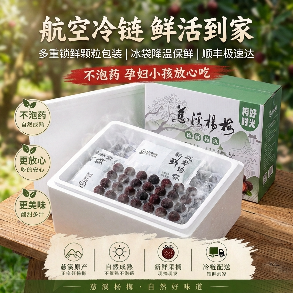2026浙江慈溪余姚新鲜杨梅整箱礼盒斤装现摘孕妇当季鲜果水果泡酒
