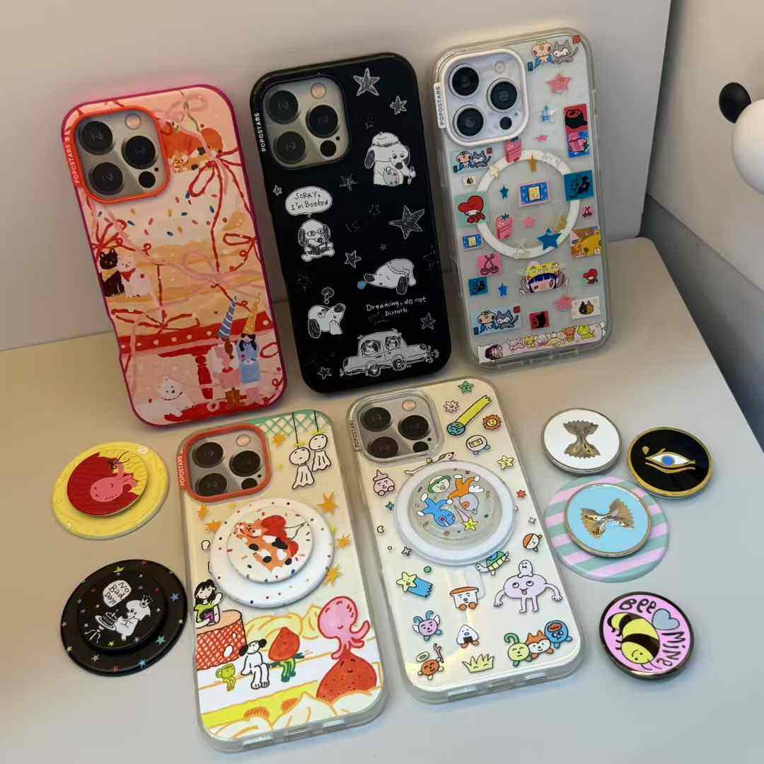 泡泡骚强磁吸手机壳苹果16手机壳