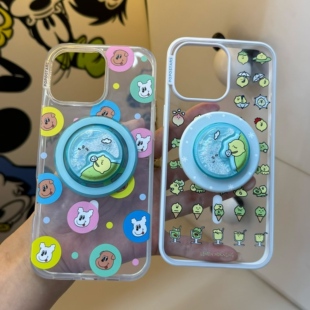 【泡泡骚强磁吸手机壳】吹吹蒲公英 蜡笔小新 史努比 磁吸支架iphone17promax苹果13/14/15/16手机壳