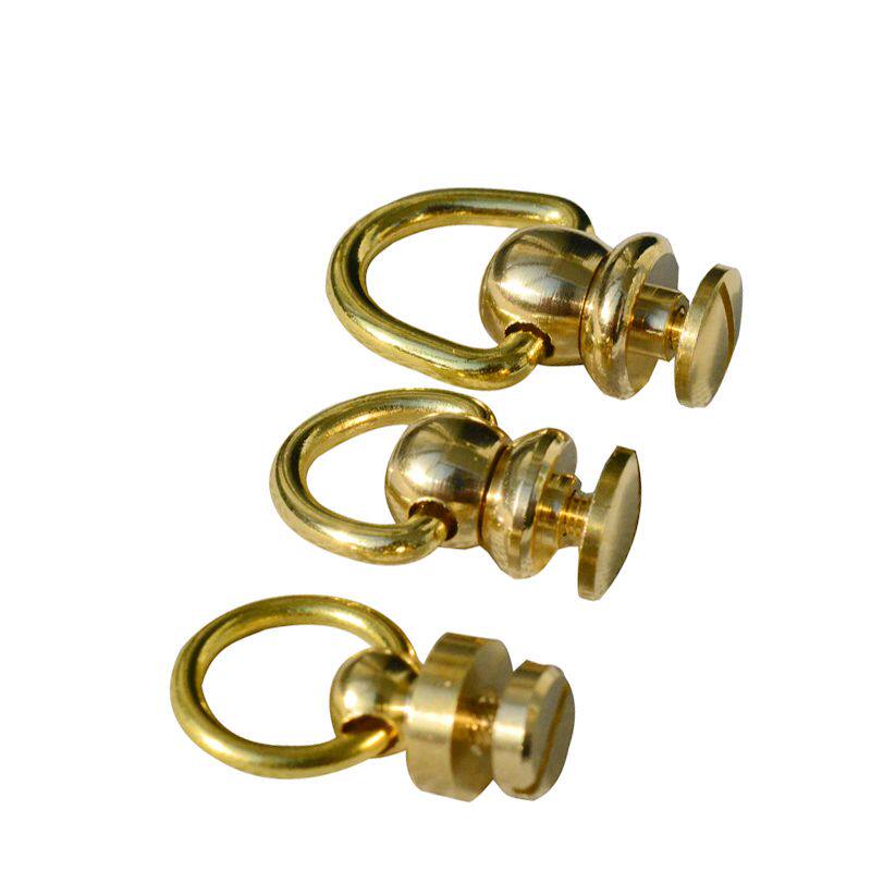 PURE BRASS ROTATING MONK HEAD RING MONK HEAD DIY BAGS HANDMADE LEATHER LEATHER HARDWARE ACCESSORIES