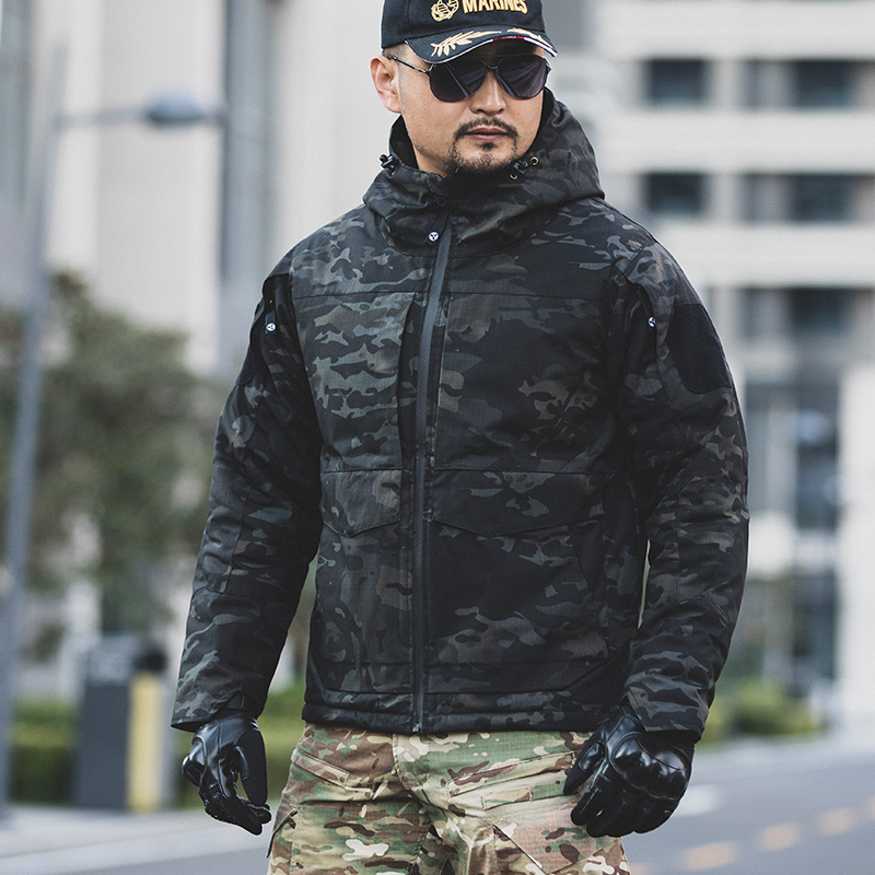 冬季战术棉服户外冲锋衣迷彩外套