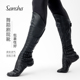 Sansha 男软底民族舞长靴马靴弹力靴筒女蒙古舞 三沙芭蕾舞剧院靴