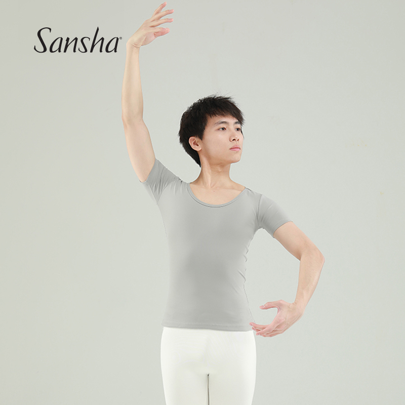sansha少年舞蹈练功服芭蕾舞上衣