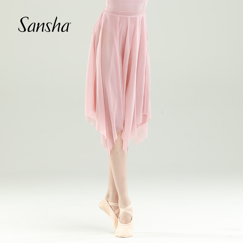 sansha芭蕾舞蹈半身裙不规则