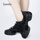 气垫软底跳操休闲鞋 真皮广场舞现代舞蹈鞋 三沙运动舞鞋 Sansha