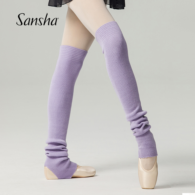 Sansha 三沙芭蕾舞针织护腿袜 舞蹈练功热身护具保暖袜套护腿套