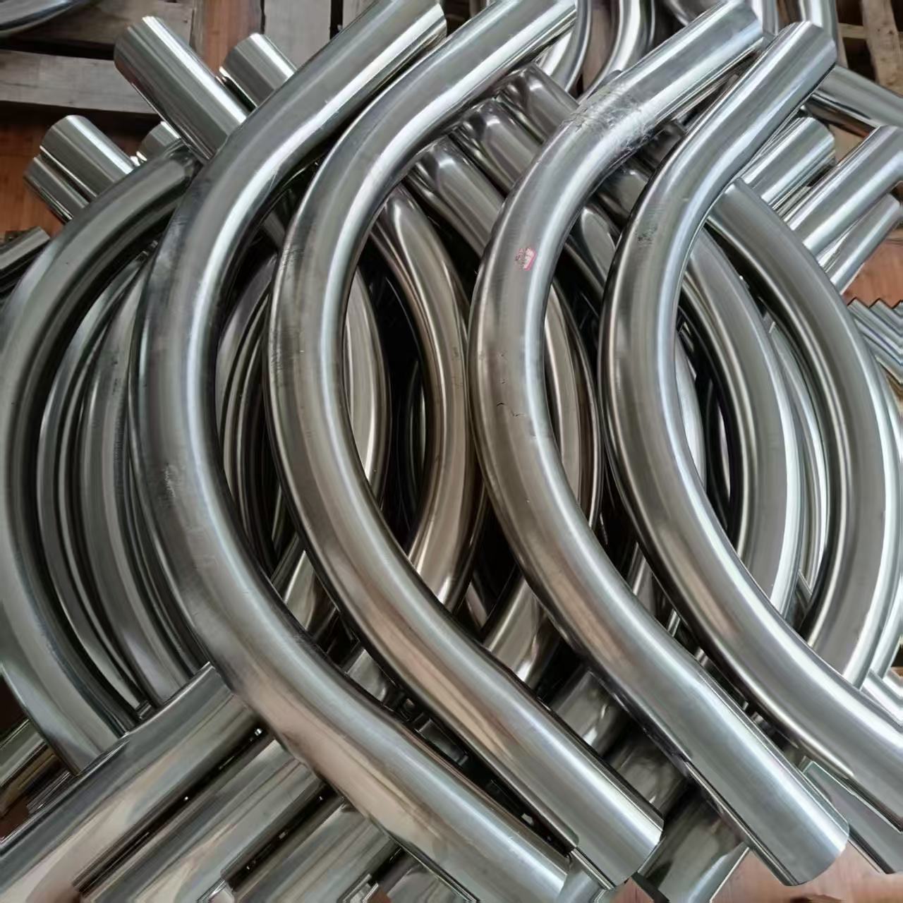 不锈钢弯管90度弯头供料系统管道配件弧形弯管来图可定制