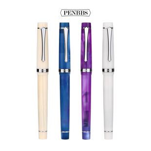 penbbs352树脂花色旋转上墨大明尖学生成人书写练字钢笔礼品笔