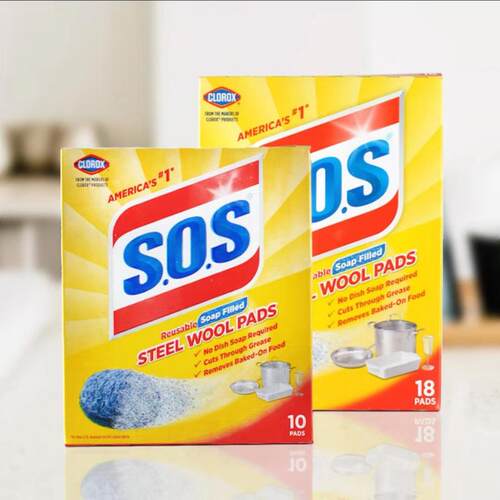 美国高乐氏正品SOS钢丝含皂清洁