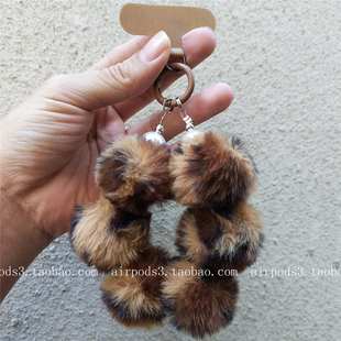 少女心ins秋冬毛球毛绒串珠手机链ccd相机挂件便携手机壳挂绳防丢