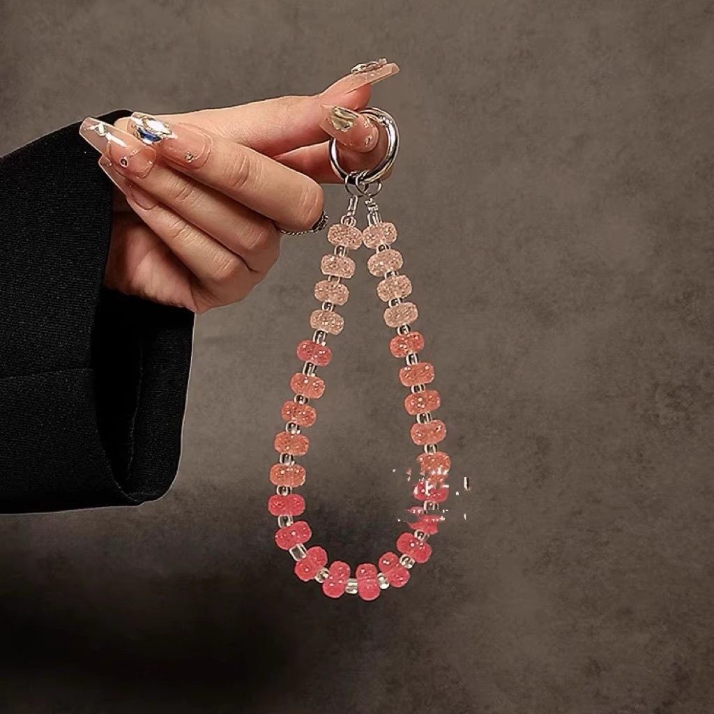 奢华高级水晶手机链手提珠子链条挂绳手腕夹片钥匙扣包包挂件DIY,3C数码配件,手机挂件/手机链,淘宝优惠券,粉丝福利购,淘宝优惠卷