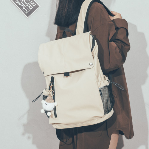 轻便防水双肩包女大学生书包背包