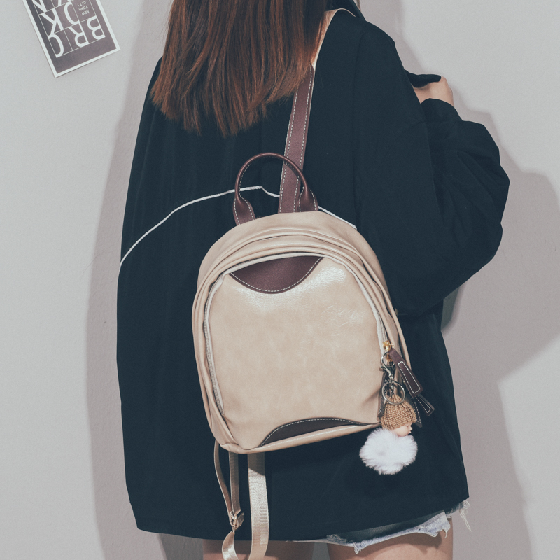韩版ins超火软皮双肩包小包女2025年新款时尚百搭女士迷你背包潮