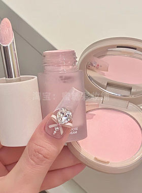 粉嫩嘭感少女肌我的提亮CP赢麻瞭M205牛奶粉腮红定妆磨皮透亮高光