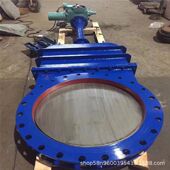 DMZ973Y 暗杆插板阀 电动耐磨矿浆阀 10C 电动暗杆刀型闸阀