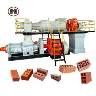 厂家供应出口大型全自动制砖机粘土砖头生产线设备双级真空挤出机