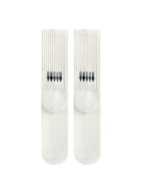 EK/EVILKNIGHT 标志堆叠四季可穿纯色针织长筒袜男女同款袜子