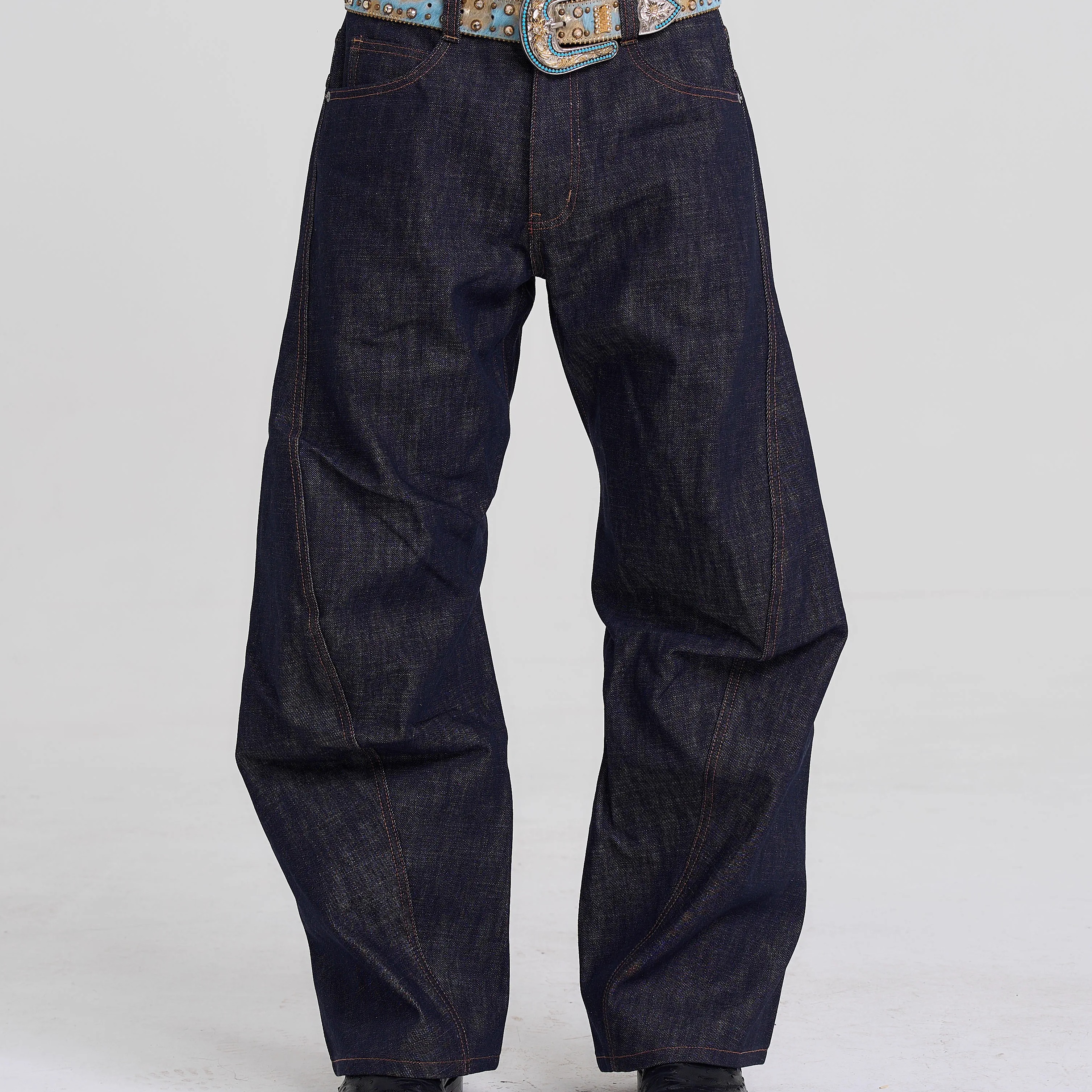 EK四季经典拉链原牛长裤