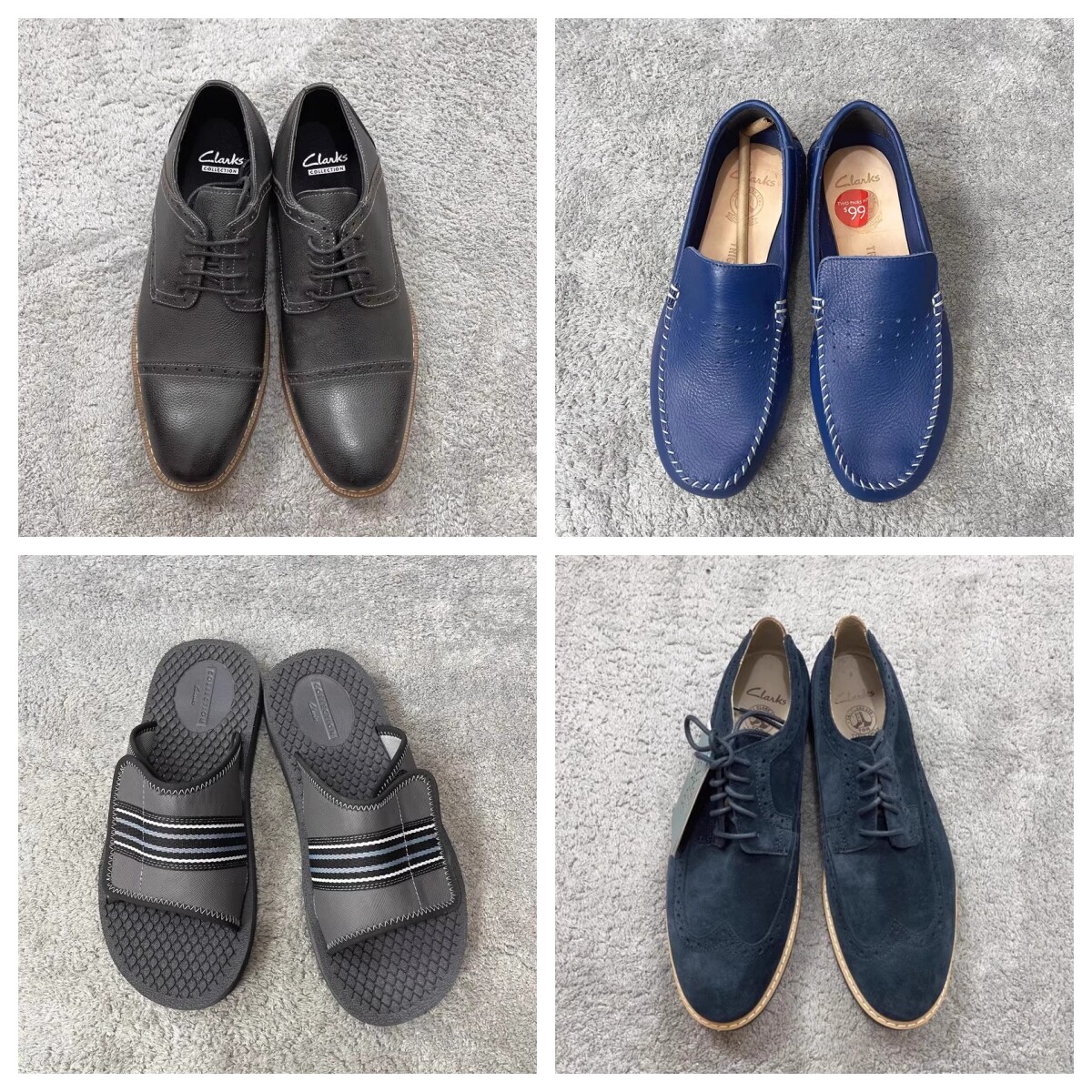 【断码清仓】Clarks其乐男士单鞋真皮休闲户外上班系带豆豆皮鞋子