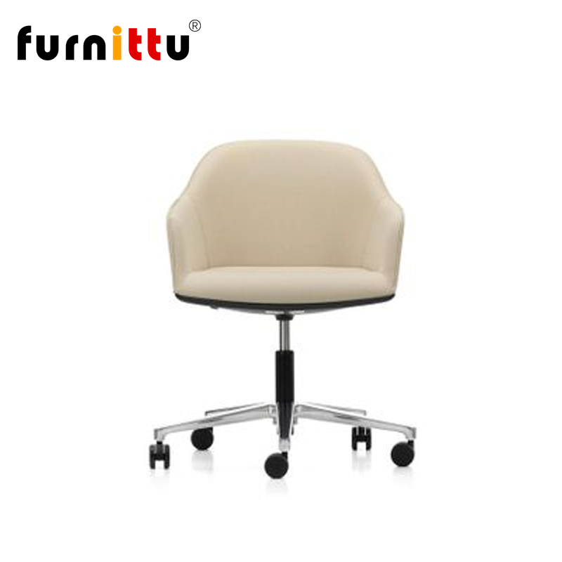 furnittu创意设计师家具意式简约Softshell Chair软包会议洽谈椅