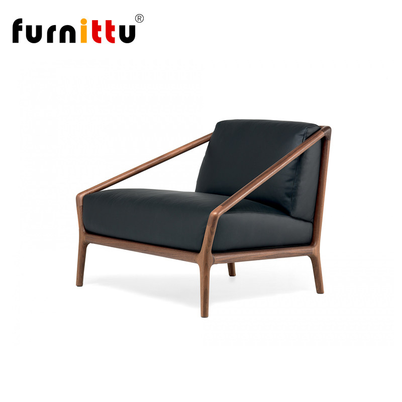 furnittu设计师家具意式家用实木单人Vendome comodino休闲沙发椅