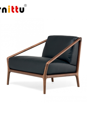 furnittu设计师家具意式家用实木单人Vendome comodino休闲沙发椅