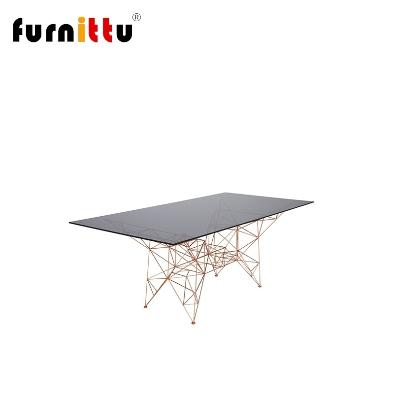 售楼处高档金属边角几设计师家具