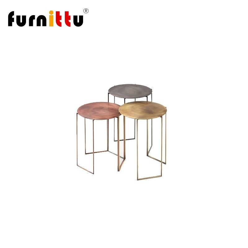 工业风样板房金属边几设计师家具