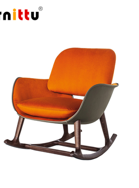 furnittu设计师家具北欧Martha  Armrest rocking chair 扶手摇椅