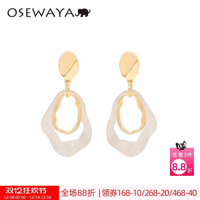 OSEWAYA女气质耳环新款潮耳夹