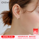 OSEWAYA耳夹女无耳洞小众金属耳圈无痛耳环几何耳饰个性 耳骨夹
